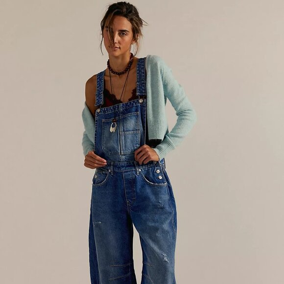 We The Free Good Luck Barrel Overalls - Picture 1 of 5